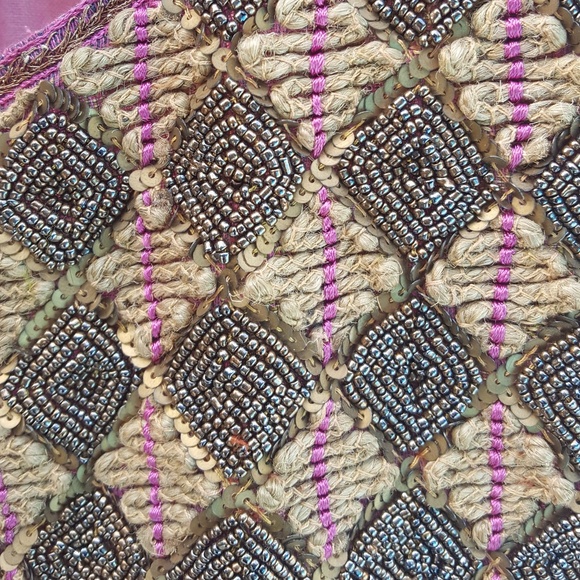 Traditional Cap Sleeve Beaded Kurta Pink & Gold - Picture 7 of 8